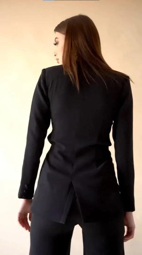 JANET FULL BLAZER (BLACK)-Womenue