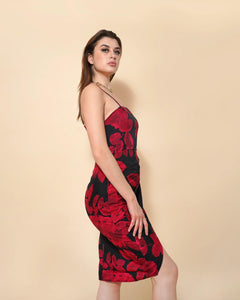 SCARLET RUCHID DRESS-Womenue